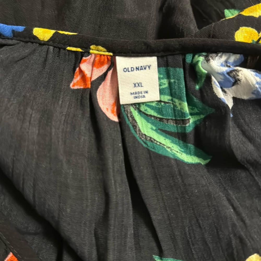 Old Navy floral 3/4 sleeve midi dress - Picture 7 of 8